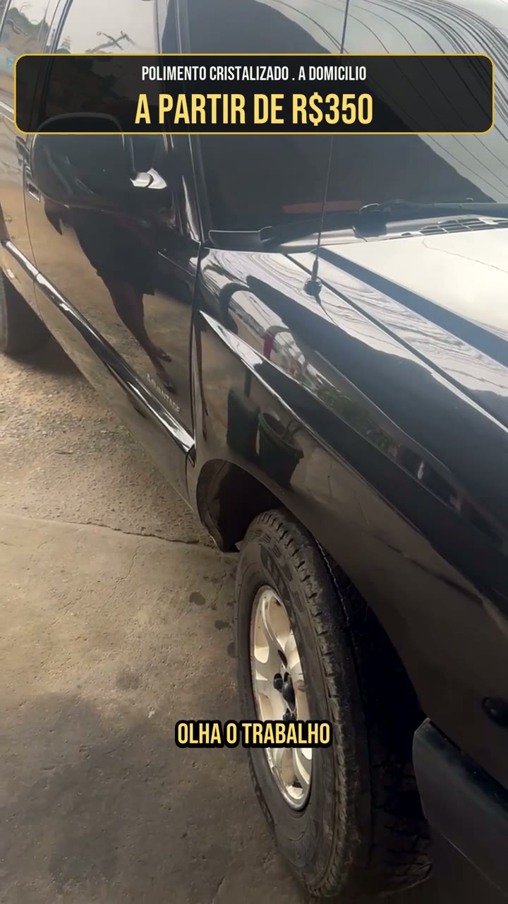 Blazer preta polida virou espelho